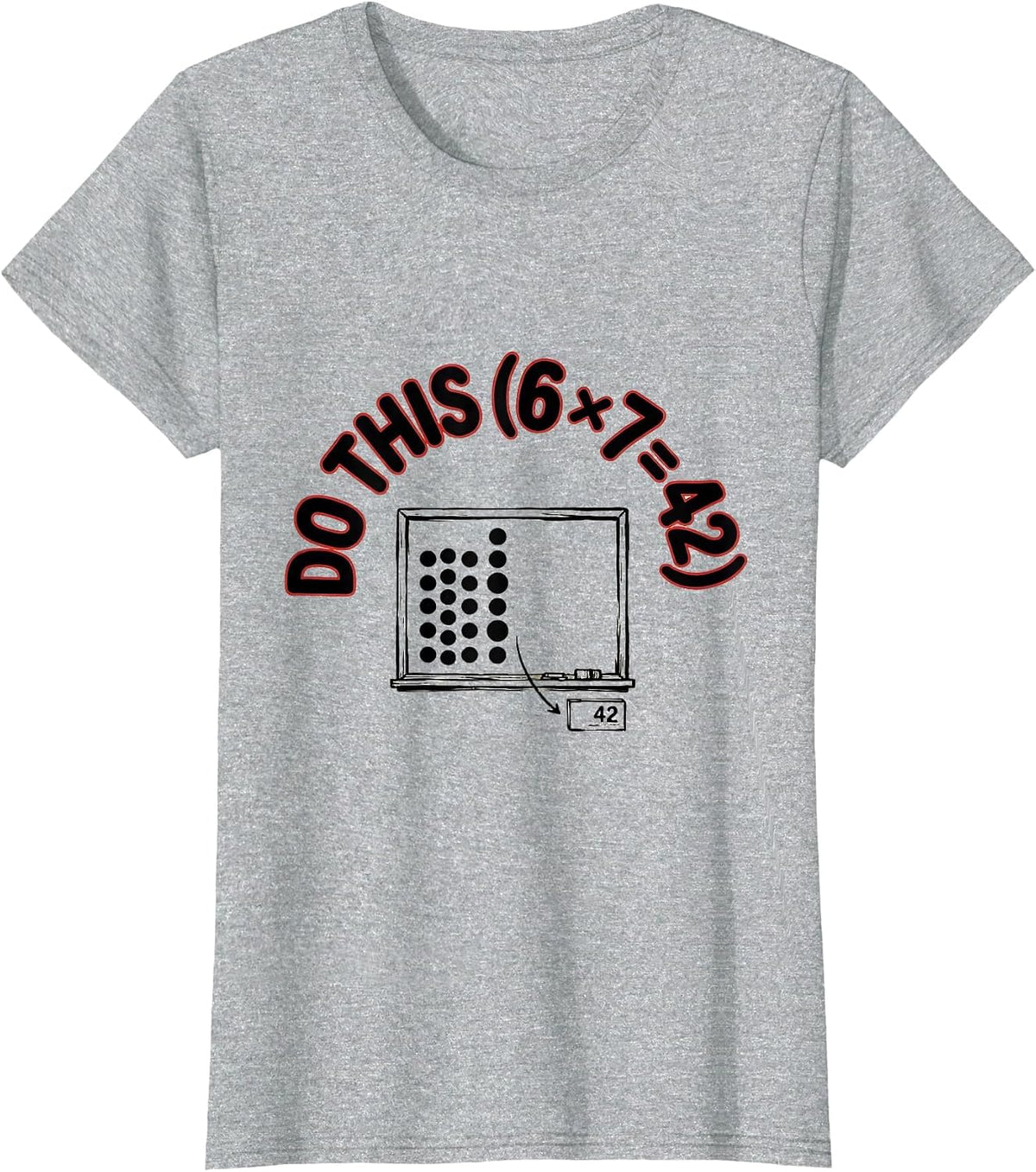 DO THIS 6 7 Funny Math Teacher Meme PEMDAS Elementary Joke T-Shirt - Heather Grey