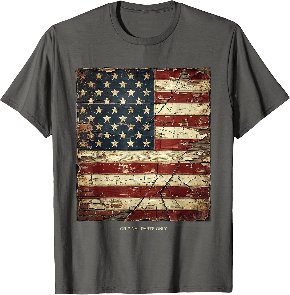 Built Different Original Parts Only Graphic Design T-Shirt - Asphalt Grey