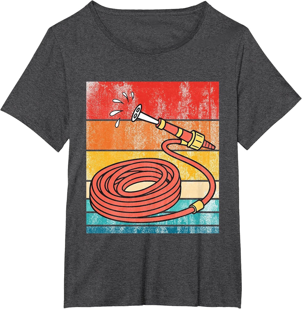 Fire Hose Vintage T-Shirt - Dark Heather Grey