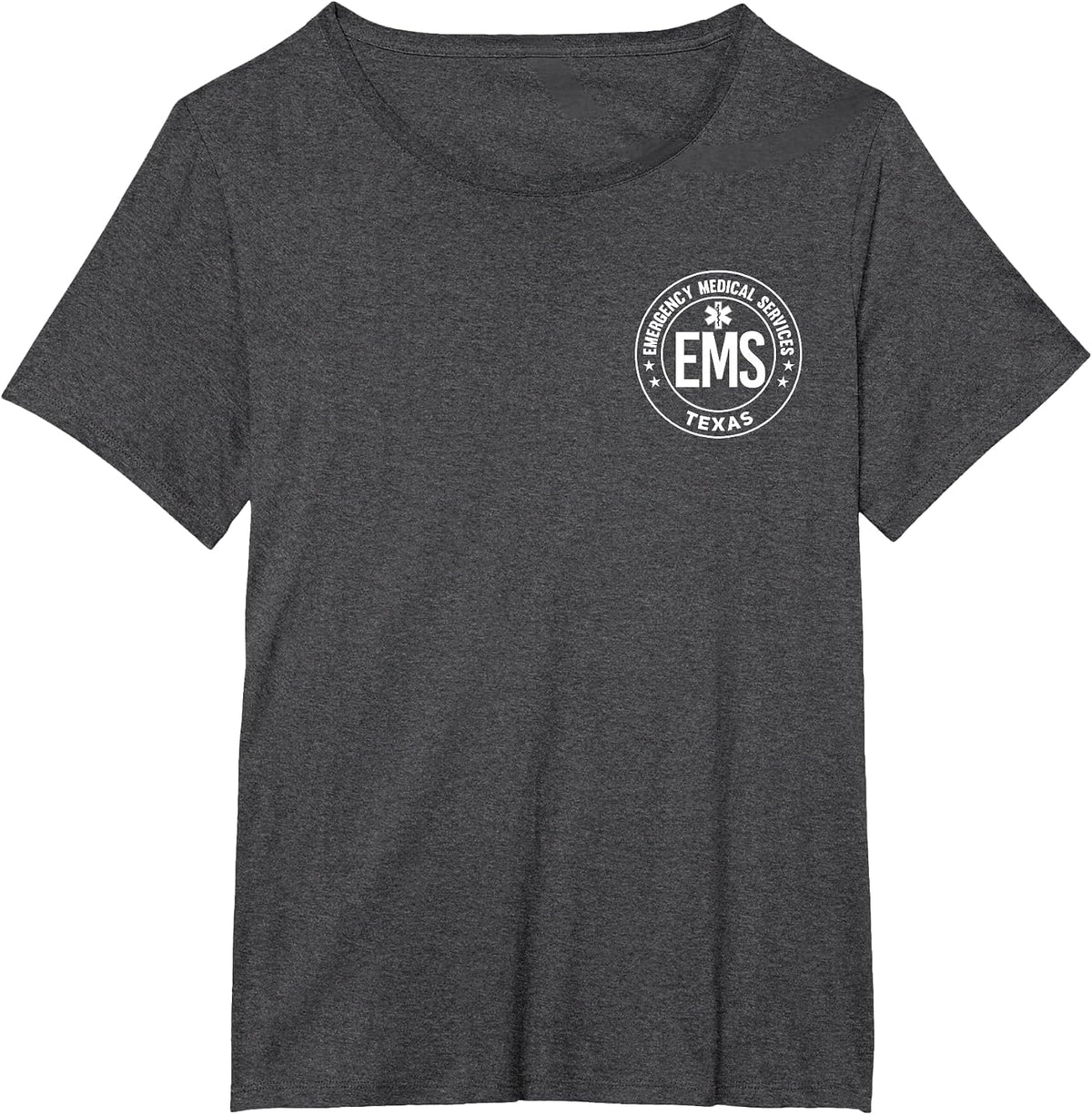 Texas EMS Emergency Medical Services EMT T-Shirt - Dark Heather Grey
