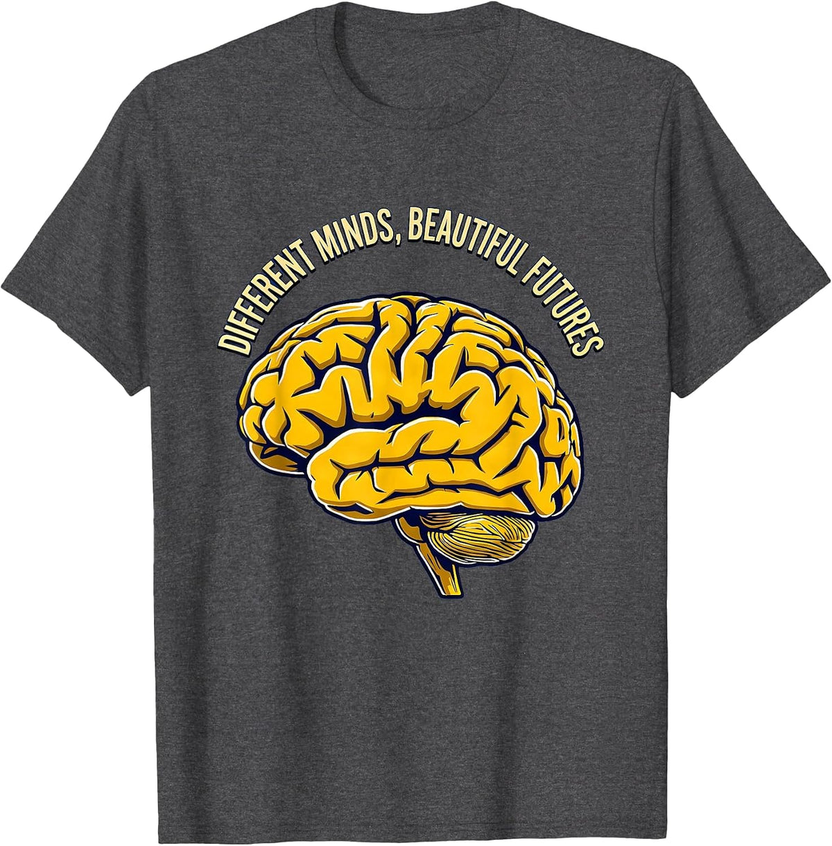 Men's Different Minds Beautiful Futures Sped Teacher T-Shirt - Dark Heather Grey
