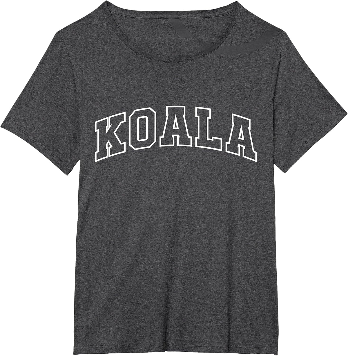 Koala Funny Athletic Lettering Costume Animal Lover T-Shirt - Dark Heather Grey