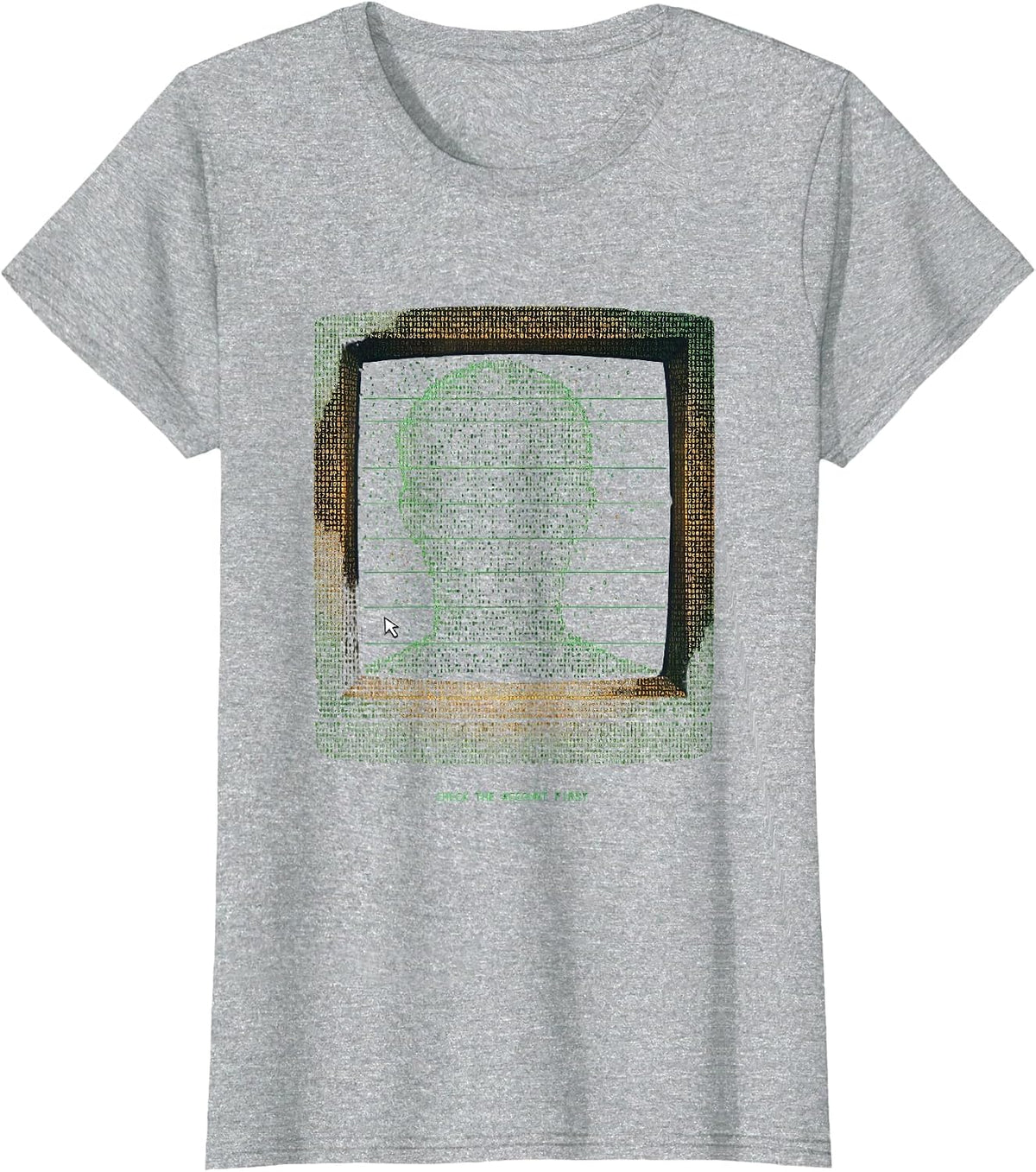 Check The Account First Funny IT Support Programmer Tech T-Shirt, Women, Heather Grey, X-Small - As Pictured