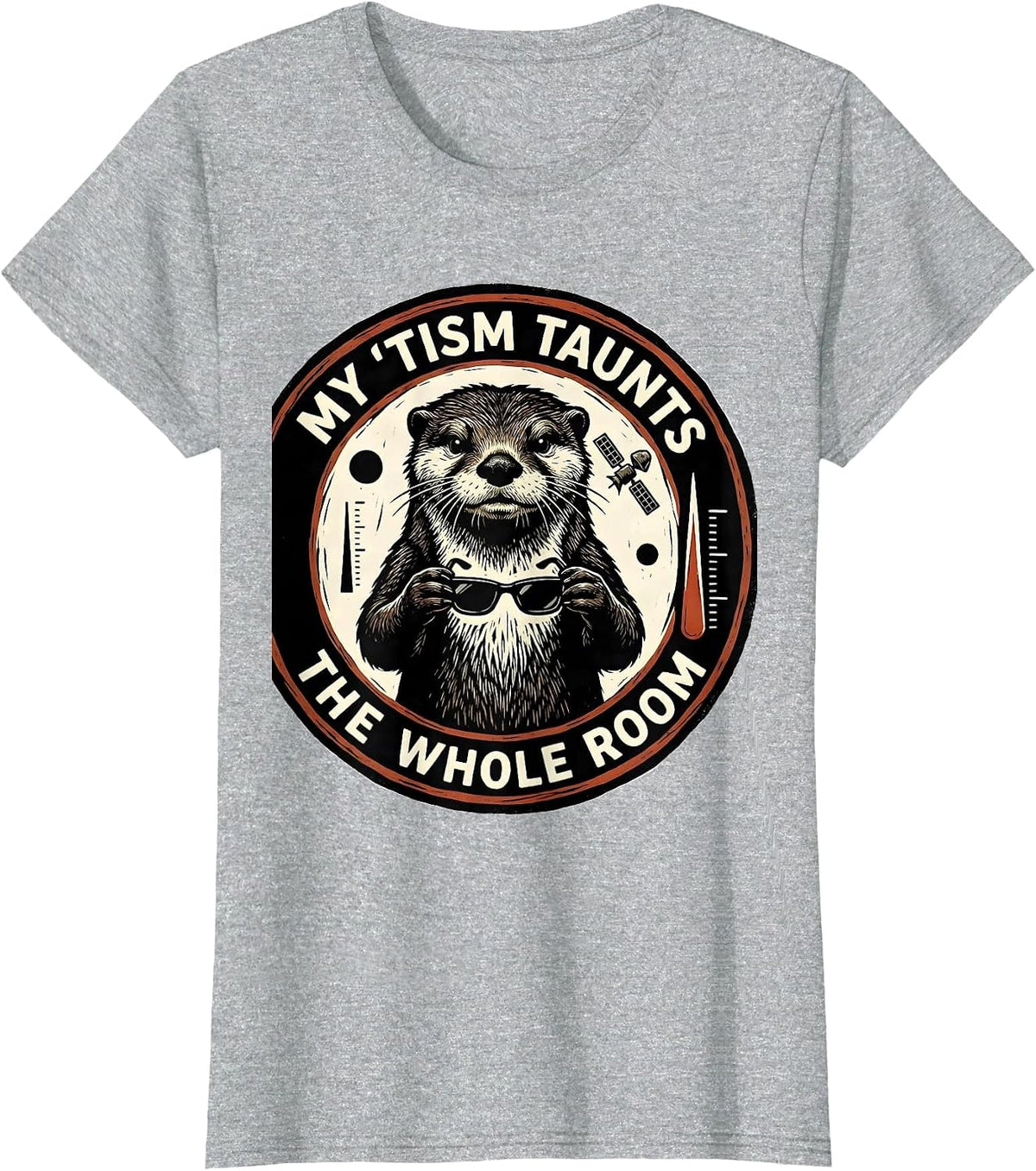 My 'Tism Taunts The Whole Room Funny Autistic ADHD Meme T-Shirt - Heather Grey