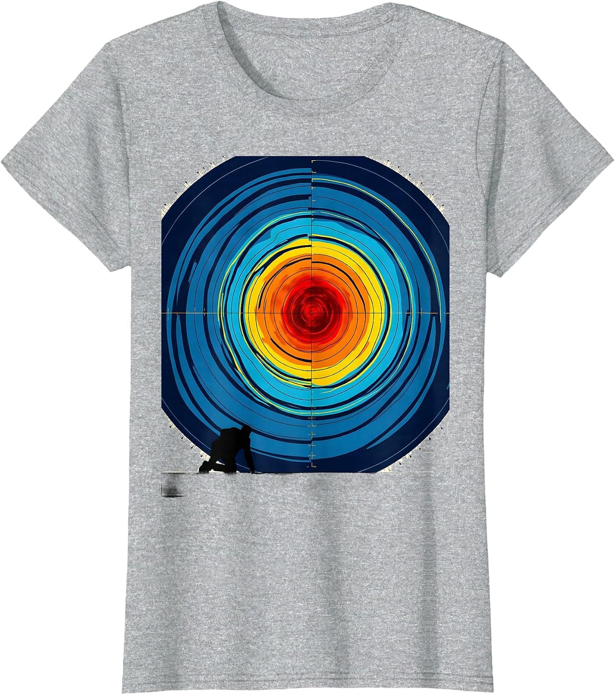 Nested Radar Field Storm Chaser Meteorology Enthusiast T-Shirt - Heather Grey