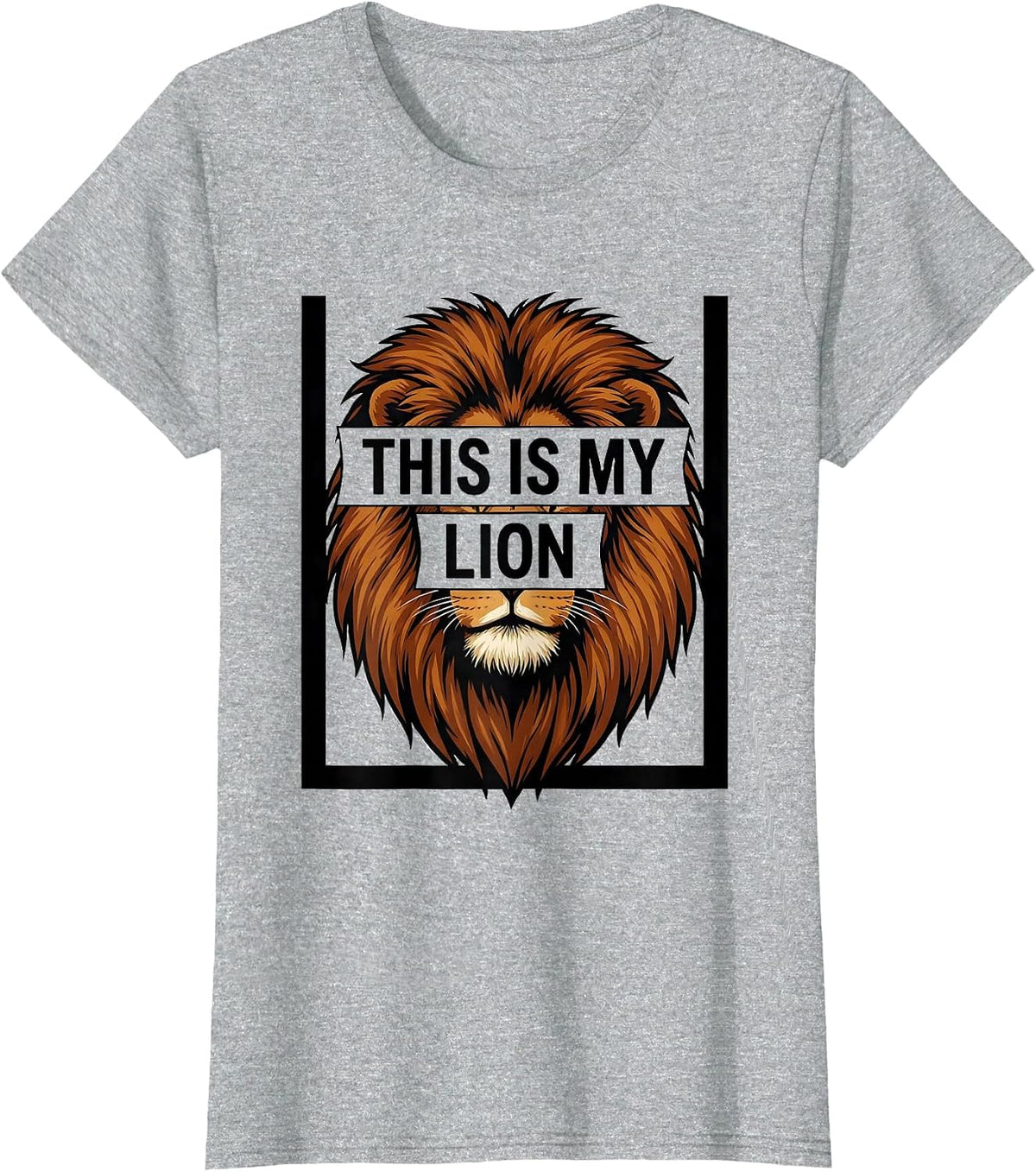 This Is My Lion Funny Lion Lover Kawaii Cute Halloween T-Shirt - Heather Grey