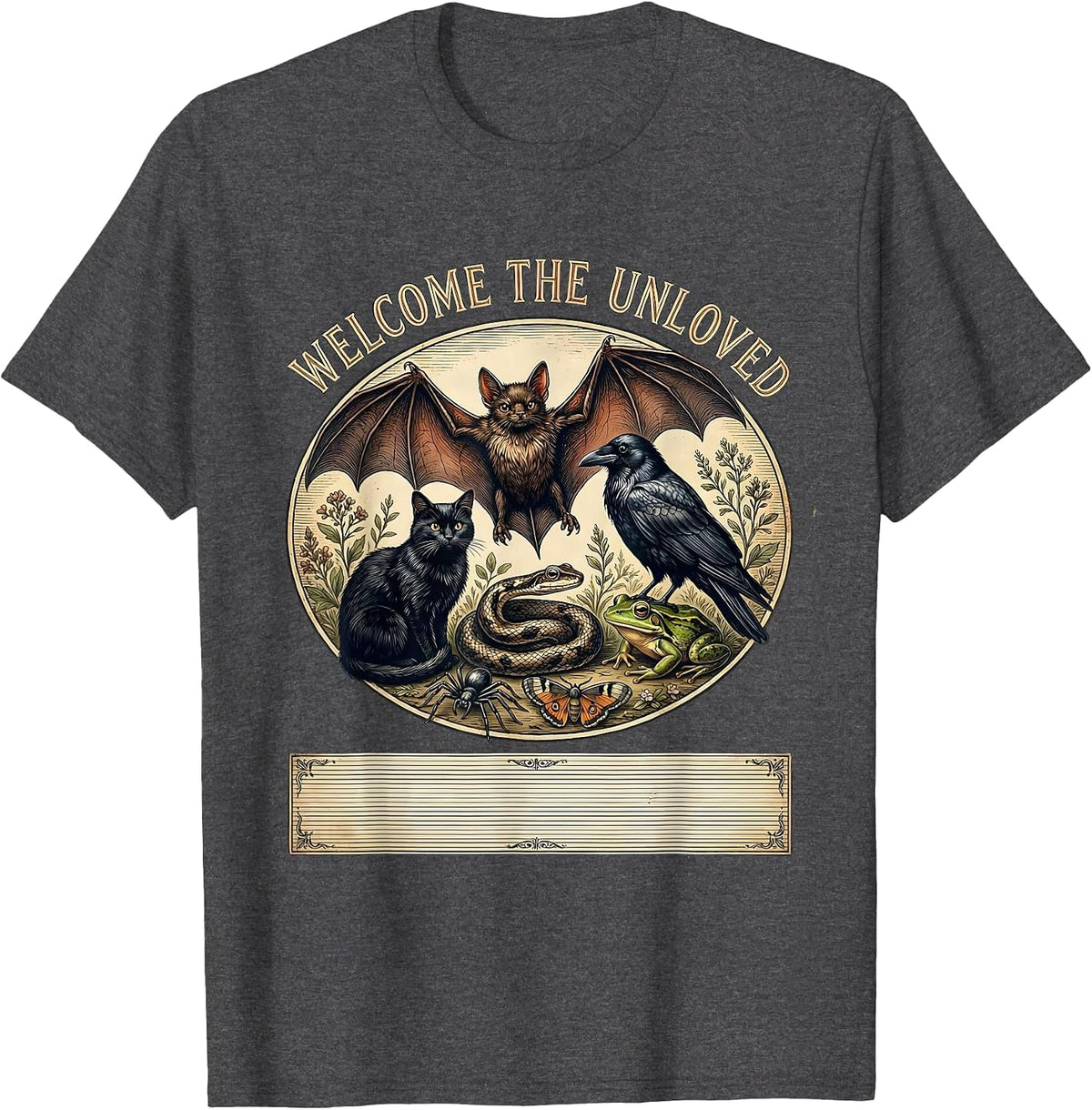 Welcome The Unloved Vintage Nature Lover Misunderstood T-Shirt - Dark Heather Grey