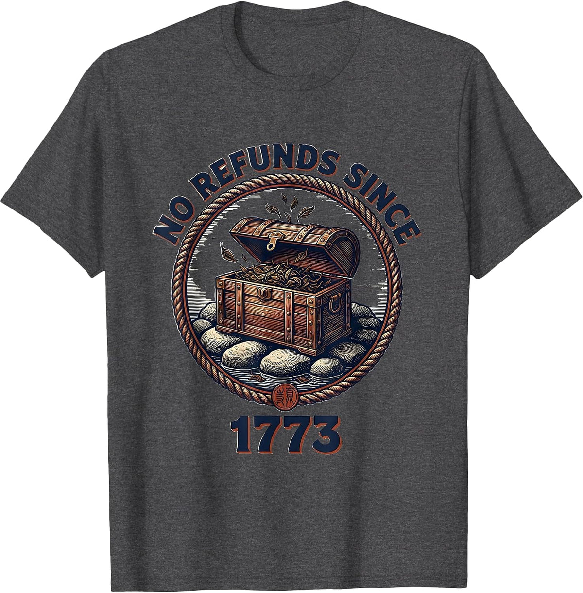 Men's No Refunds Since 1773 Funny History Teacher 4th of July T-Shirt - Dark Heather Grey