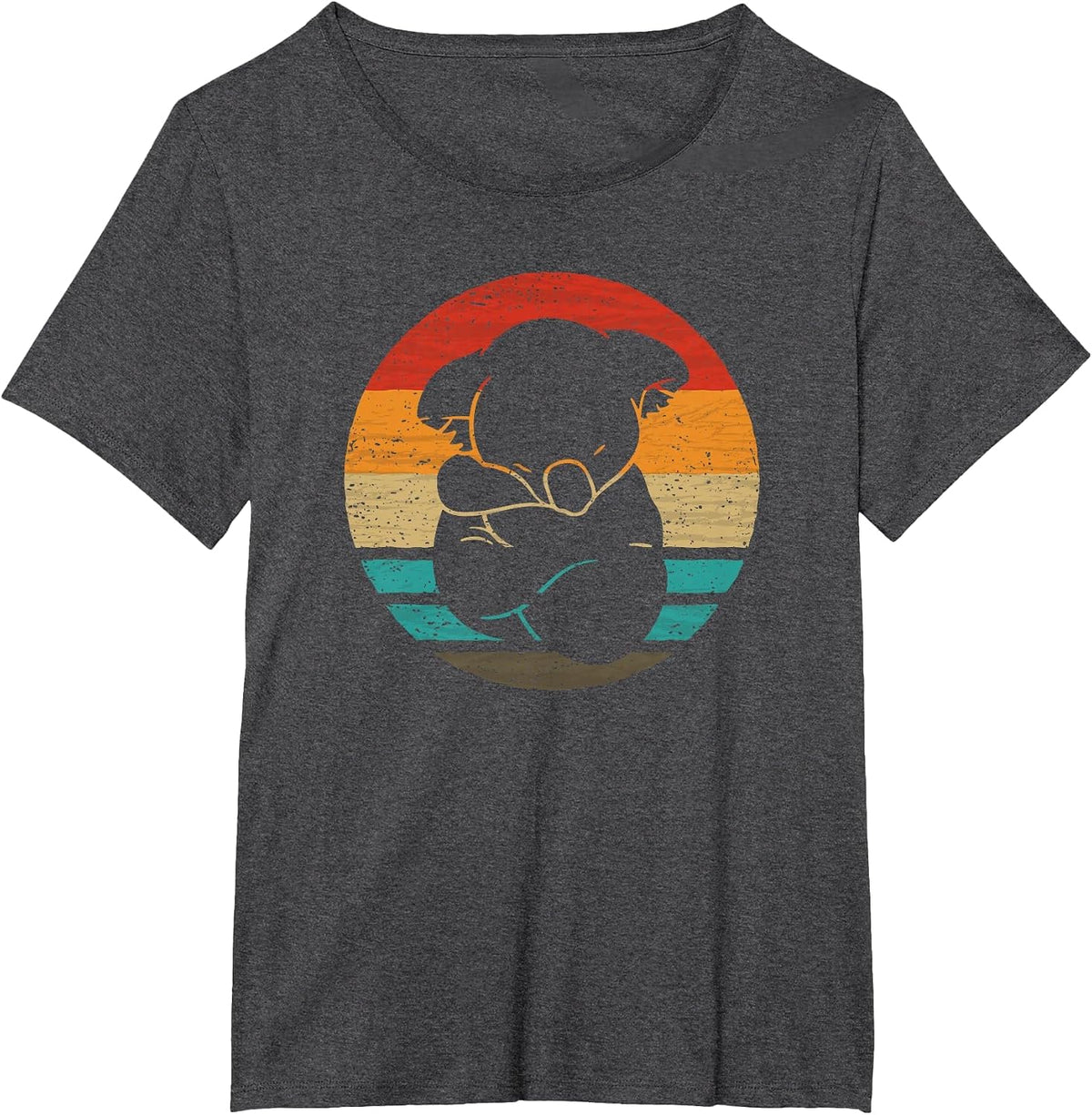 Koala Retro Style Vintage T-Shirt - Dark Heather Grey
