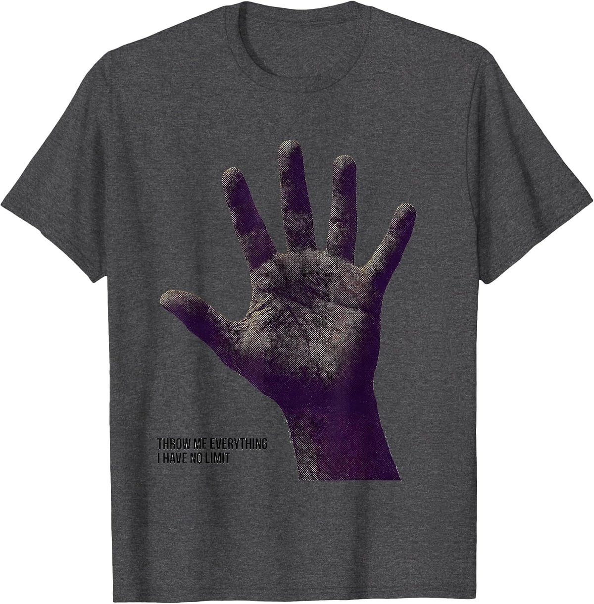 Throw Me Everything I Have No Limit Mardi Gras Party Humor T-Shirt - Dark Heather Grey