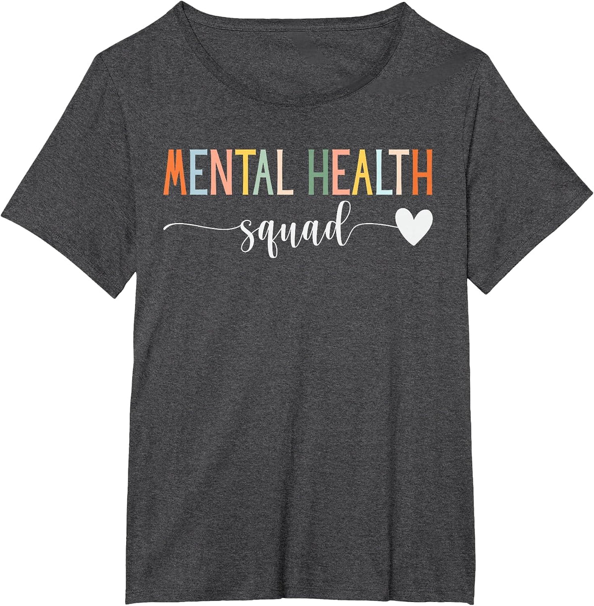 Mental Health Squad Brain Illness Mental Health Awareness T-Shirt - Dark Heather Grey
