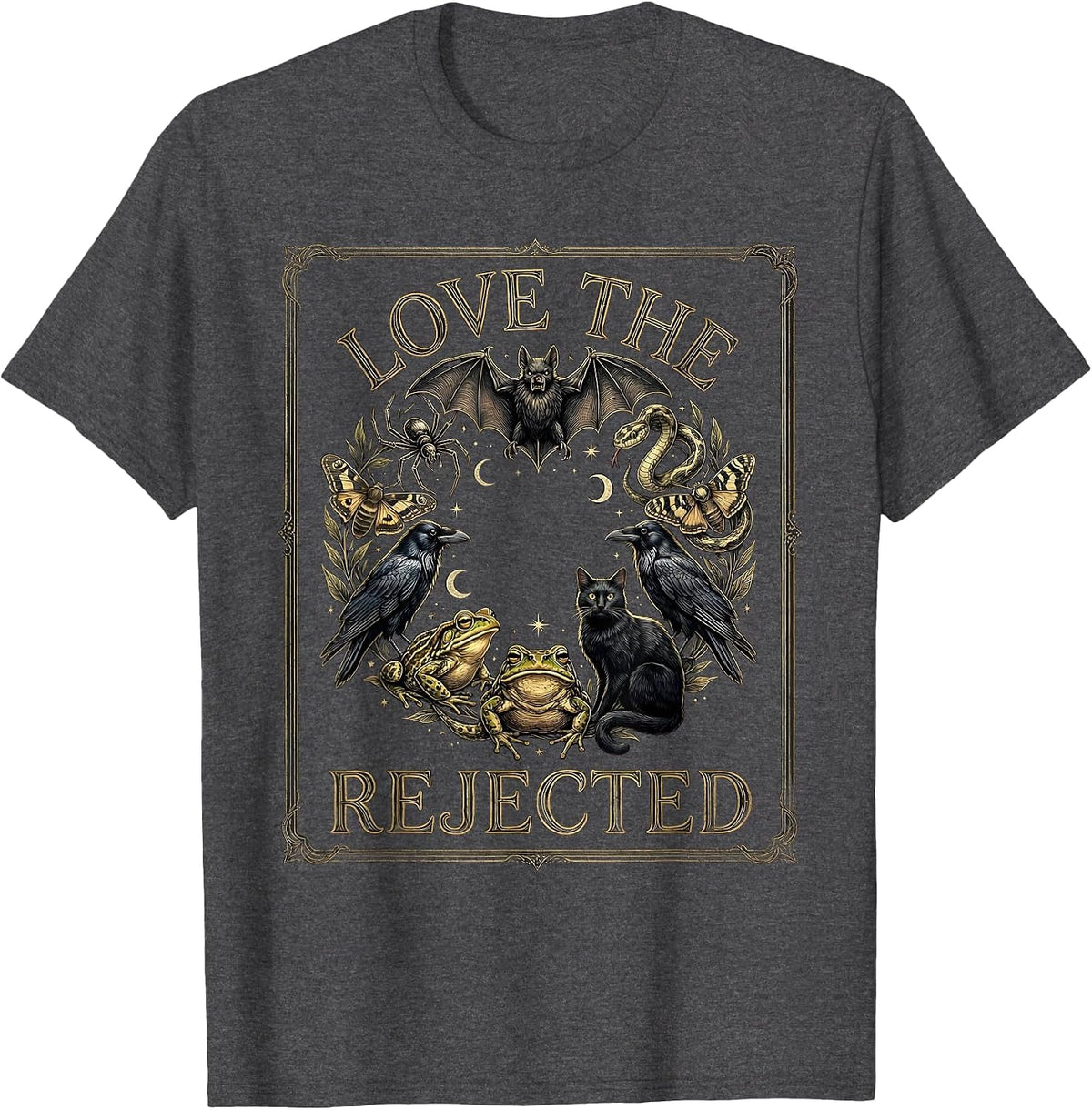 Men's Love The Rejected Mystic Celestial Creature Lover Gift T-Shirt - Dark Heather Grey