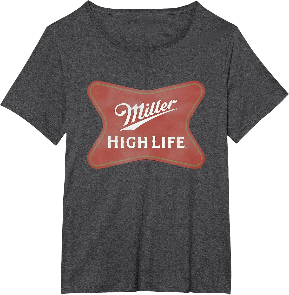 Miller High Life Faded Vintage Classic Logo T-Shirt - Dark Heather Grey