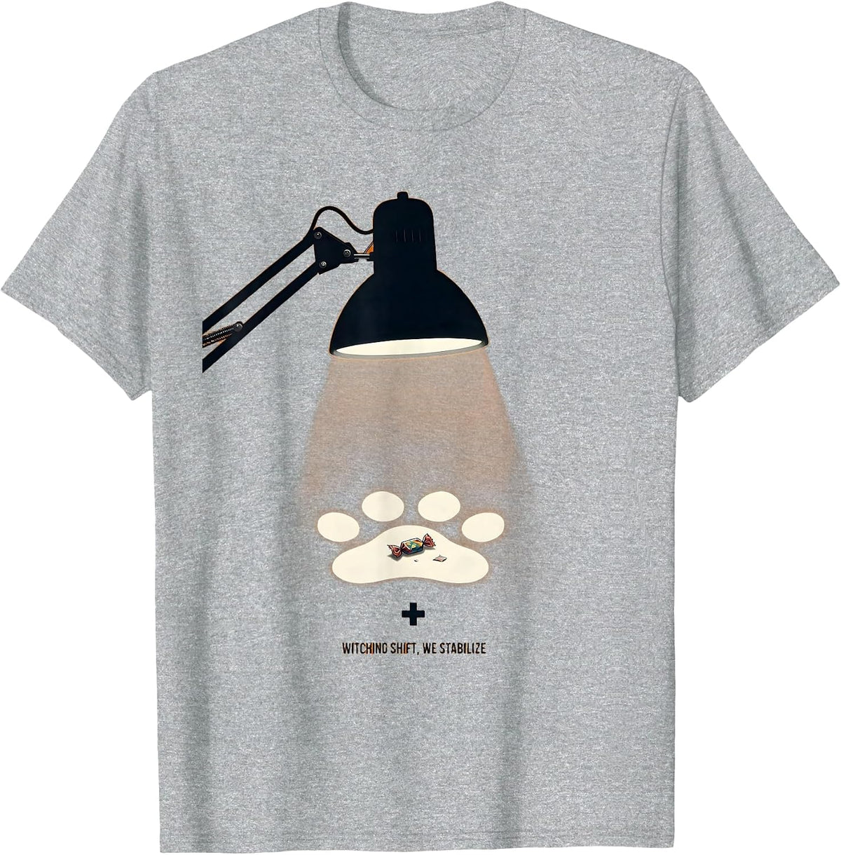 Men's Witching Shift We Stabilize Funny Vet Tech Halloween T-Shirt - Heather Grey