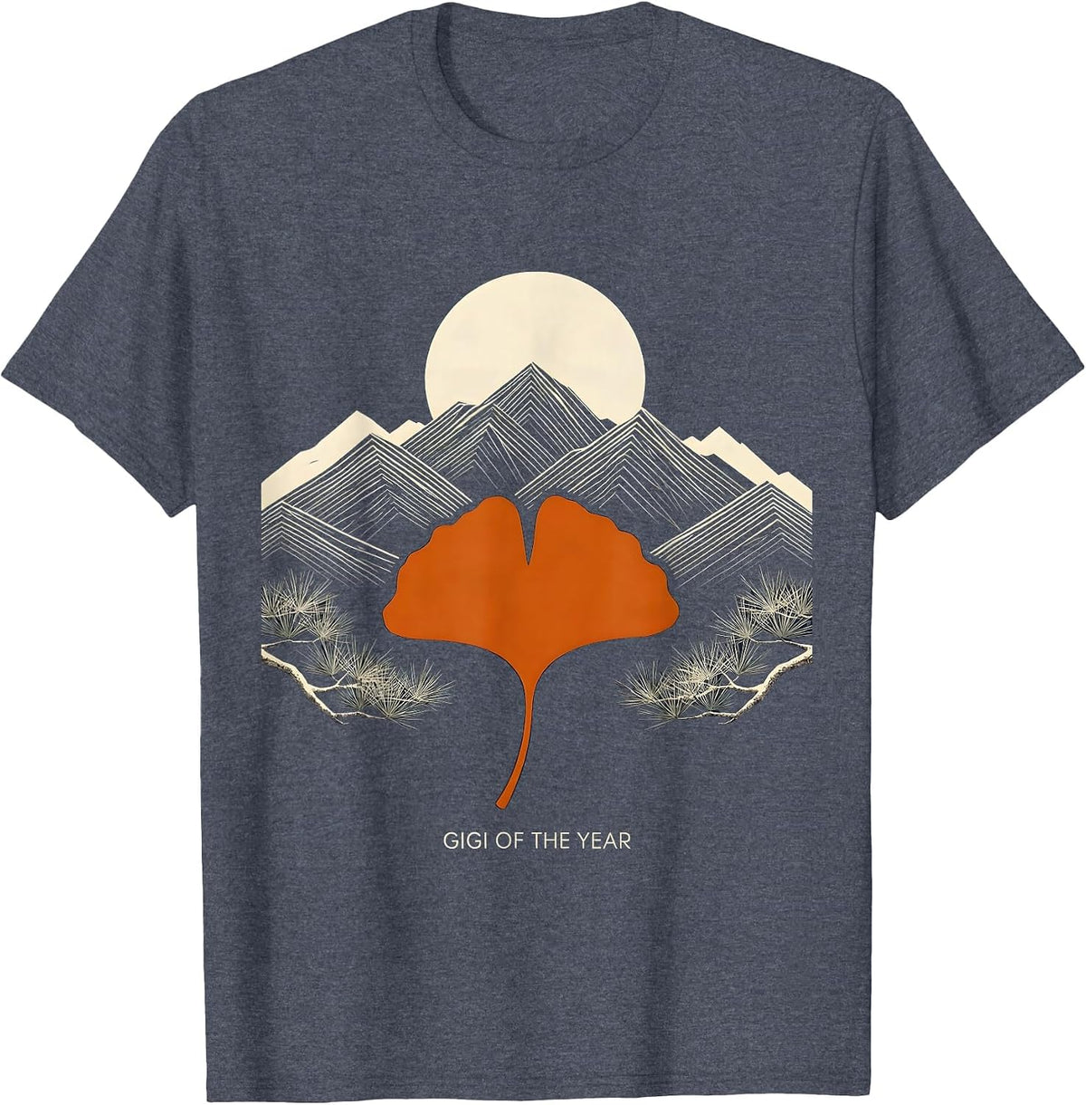 Gigi of the Year Grandma Appreciation Design T-Shirt - Heather Blue