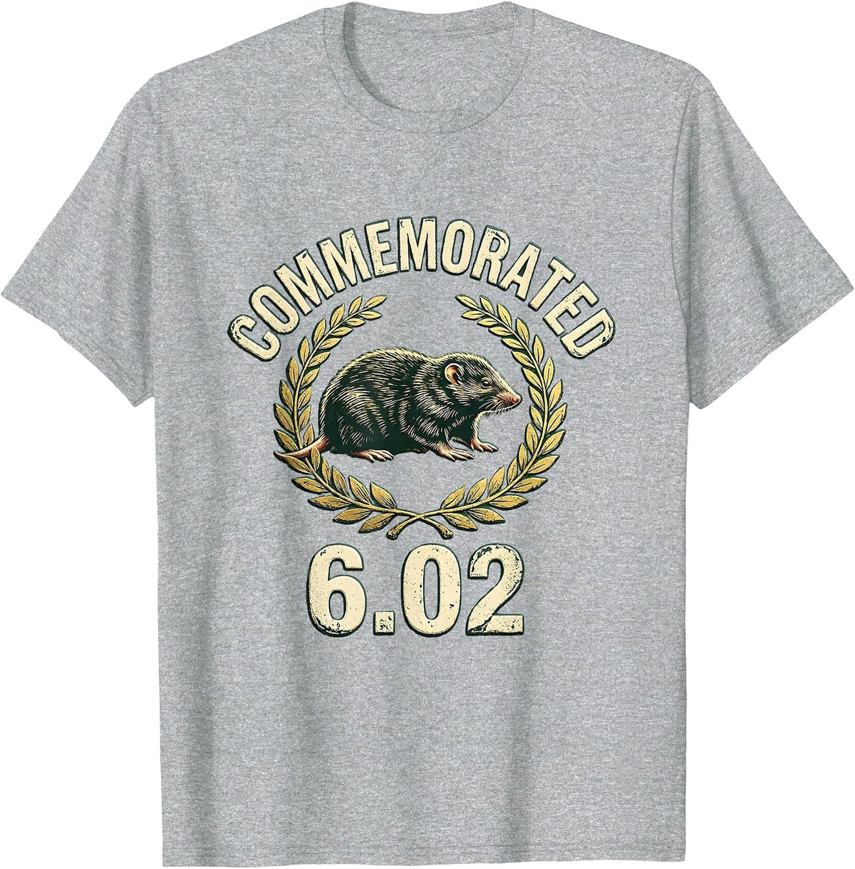 Men's Commemorated 6.02 Rubber Stamp Science Nerd Mole Day T-Shirt - Heather Grey