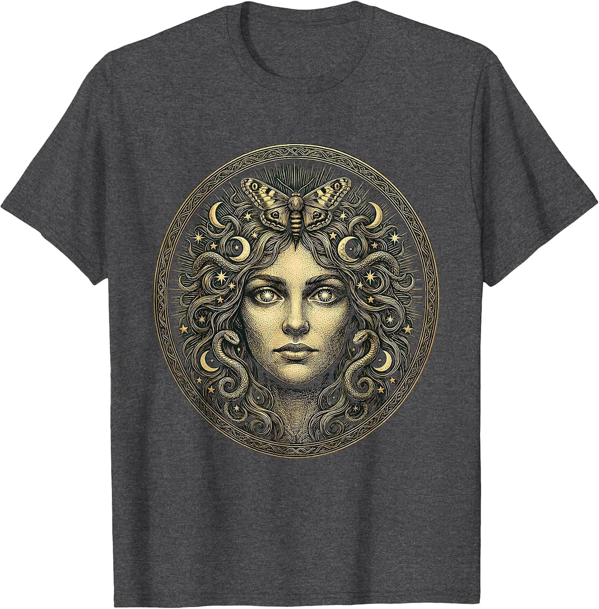 Men's Wild Irish Curls Red-Haired Celtic Beauty T-Shirt - Dark Heather Grey