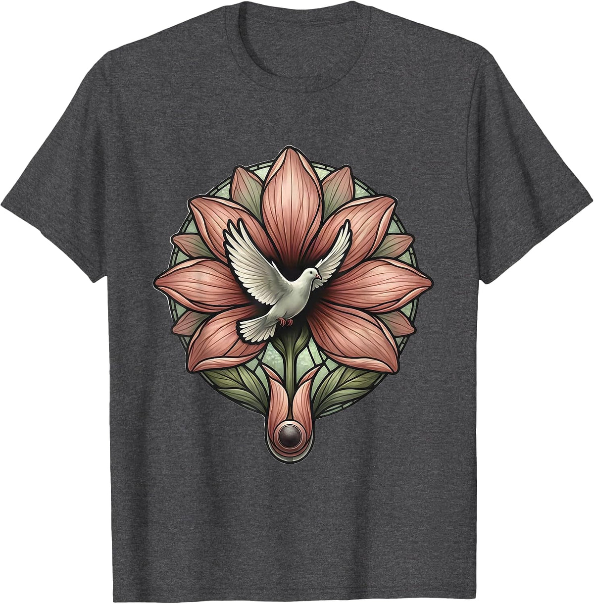 Hearing Aid Flower Bloom Special Education Art T-Shirt - Dark Heather Grey