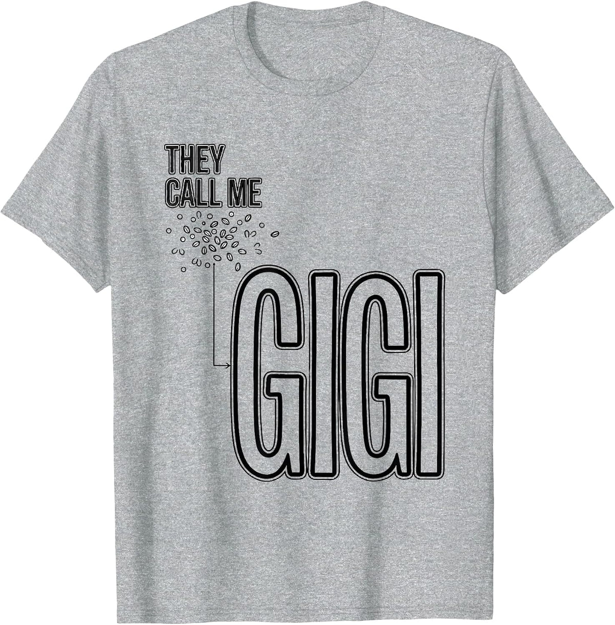 Men's They Call Me Gigi Sunflower Grandma Mother's Day Tribute T-Shirt - Heather Grey
