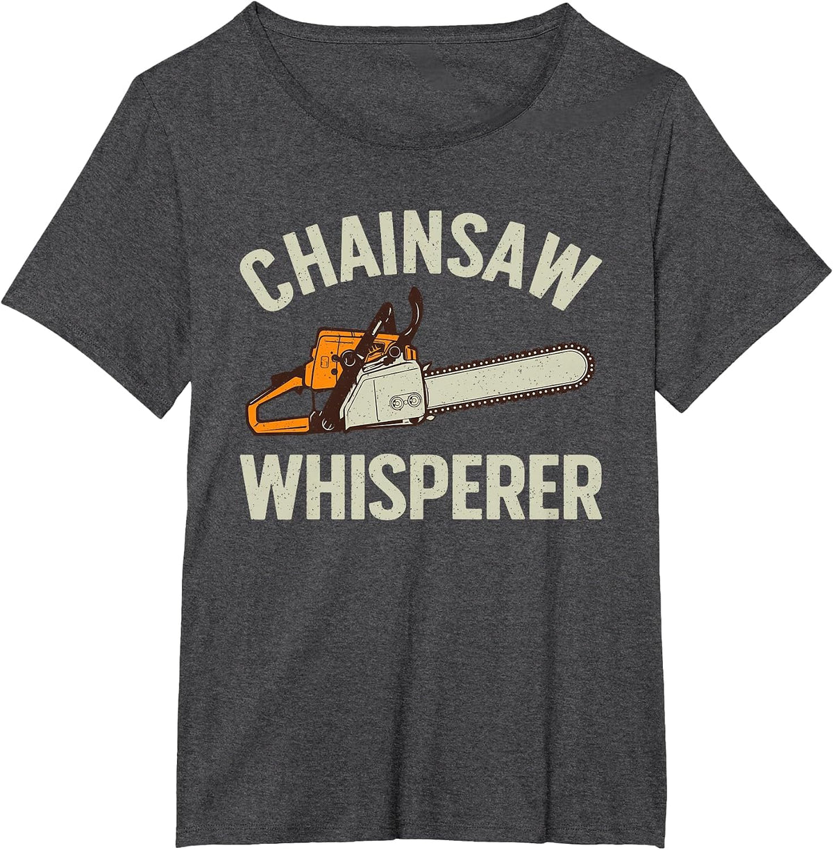 Funny Lumberjack for Men Women Logger Lumberjack Chainsaw T-Shirt - Dark Heather Grey