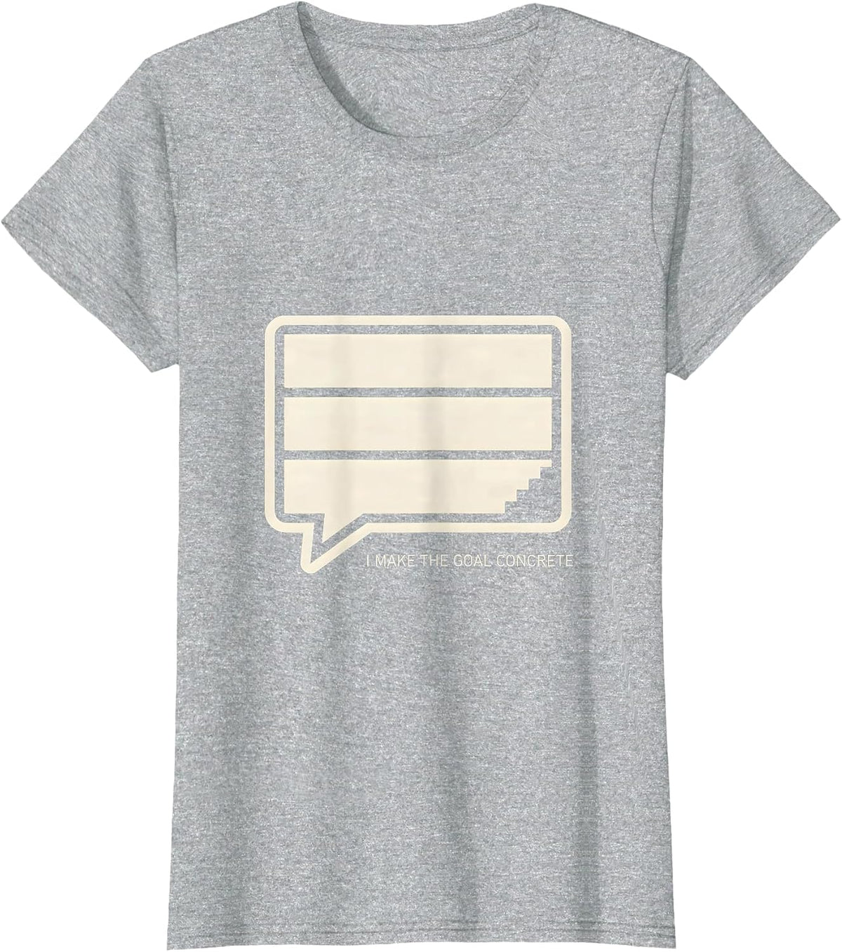 I Make The Goal Concrete Minimalist Special Education T-Shirt - Heather Grey