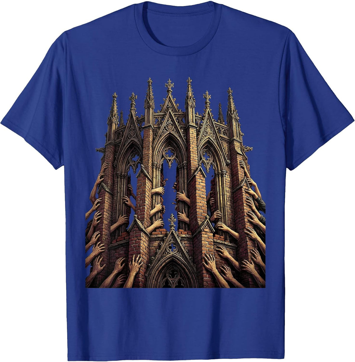 We The People Unity Hands Building Together T-Shirt - Royal Blue