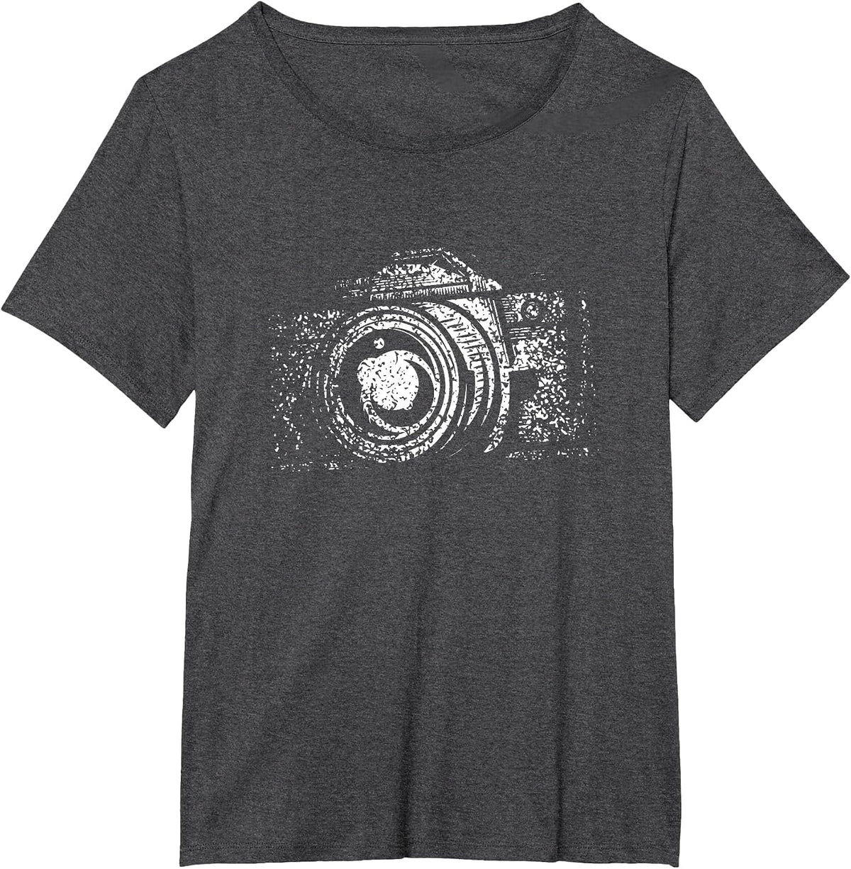 Camera Photography Photographer Photojournalist Lens Focus T-Shirt - Dark Heather Grey