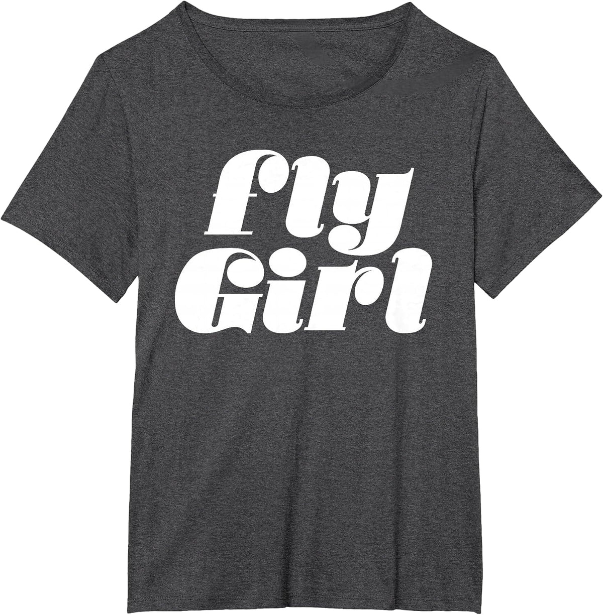 Fly Girl 80s 90s Old School Hip Hop T-Shirt - Dark Heather Grey