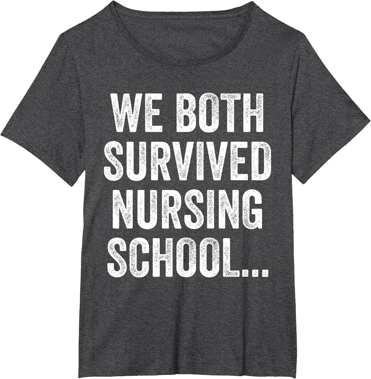 Funny Boyfriend Husband Nursing Student Nurse School Couple T-Shirt - Dark Heather Grey
