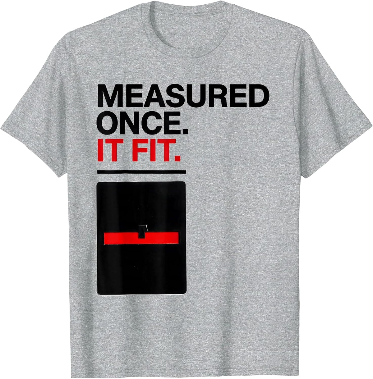 Men's Measured Once It Fit Swiss International Machinist T-Shirt - Heather Grey