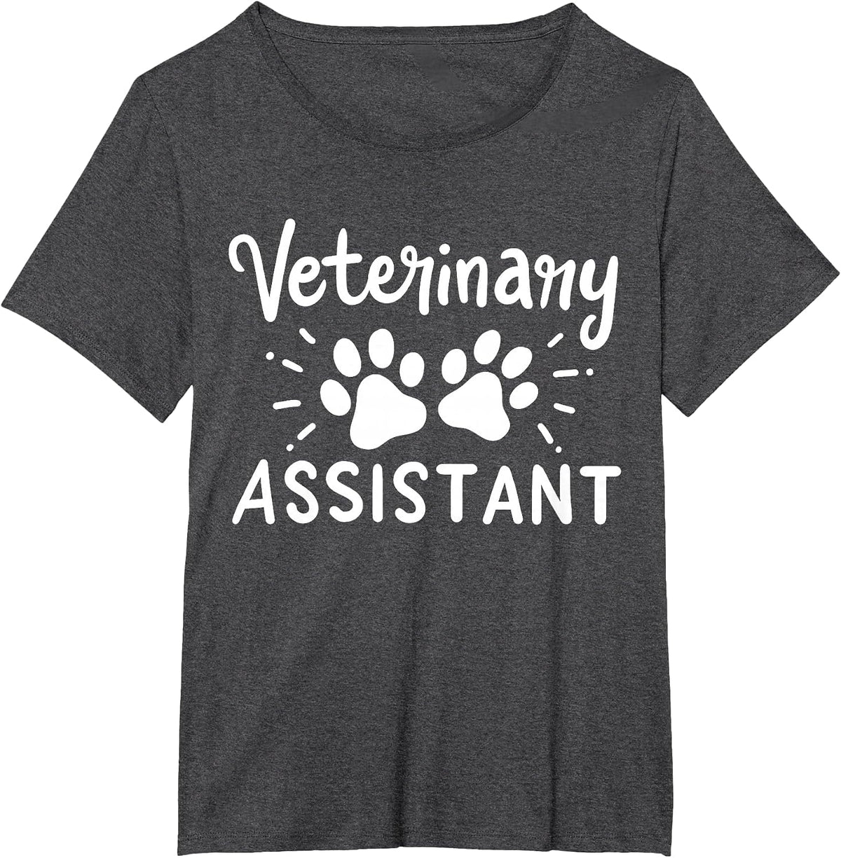 Veterinary Assistant Veterinarian T-Shirt - Dark Heather Grey