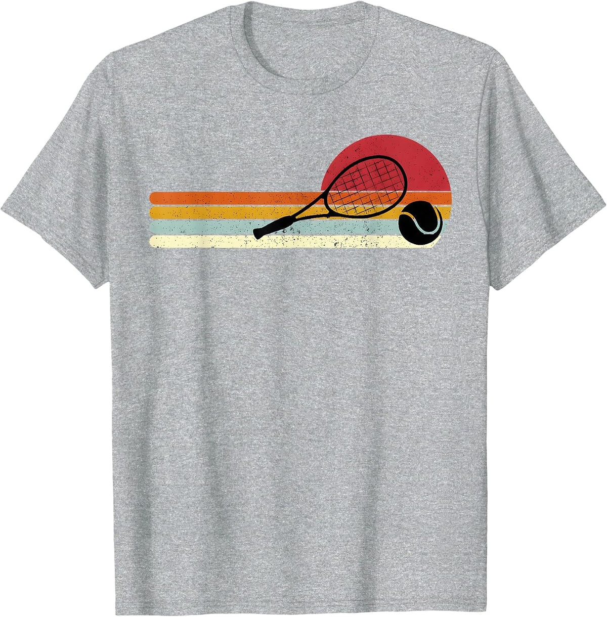 Tennis Sunset T-Shirt - Heather Grey
