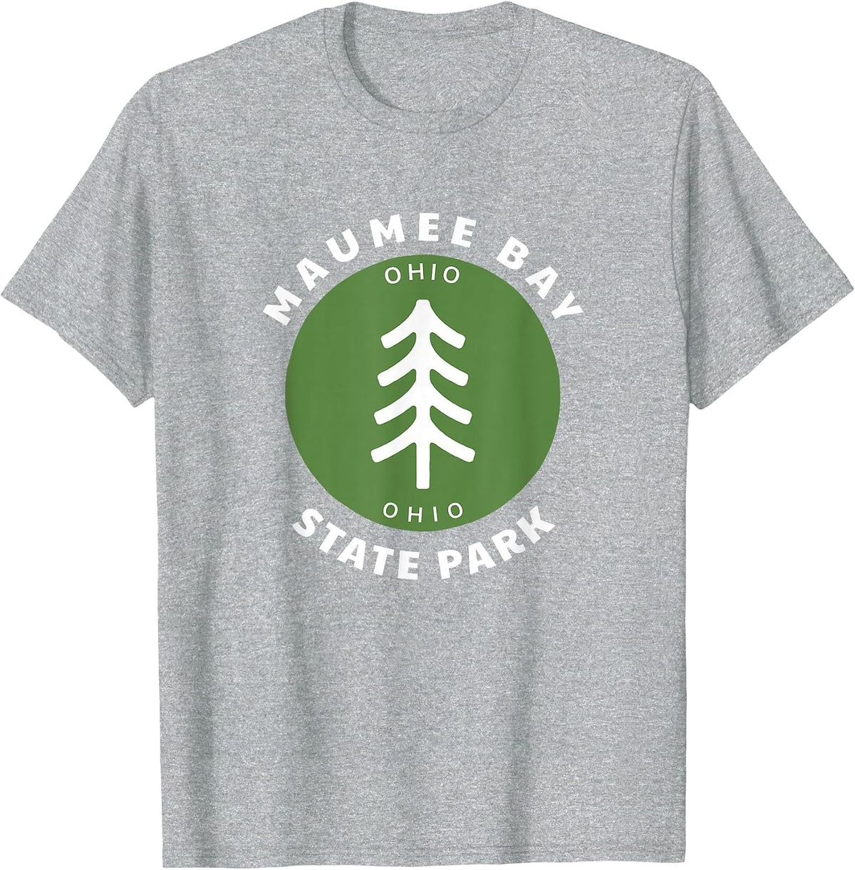 Maumee Bay State Park Ohio OH Tree Outdoor Forest T-Shirt - Heather Grey