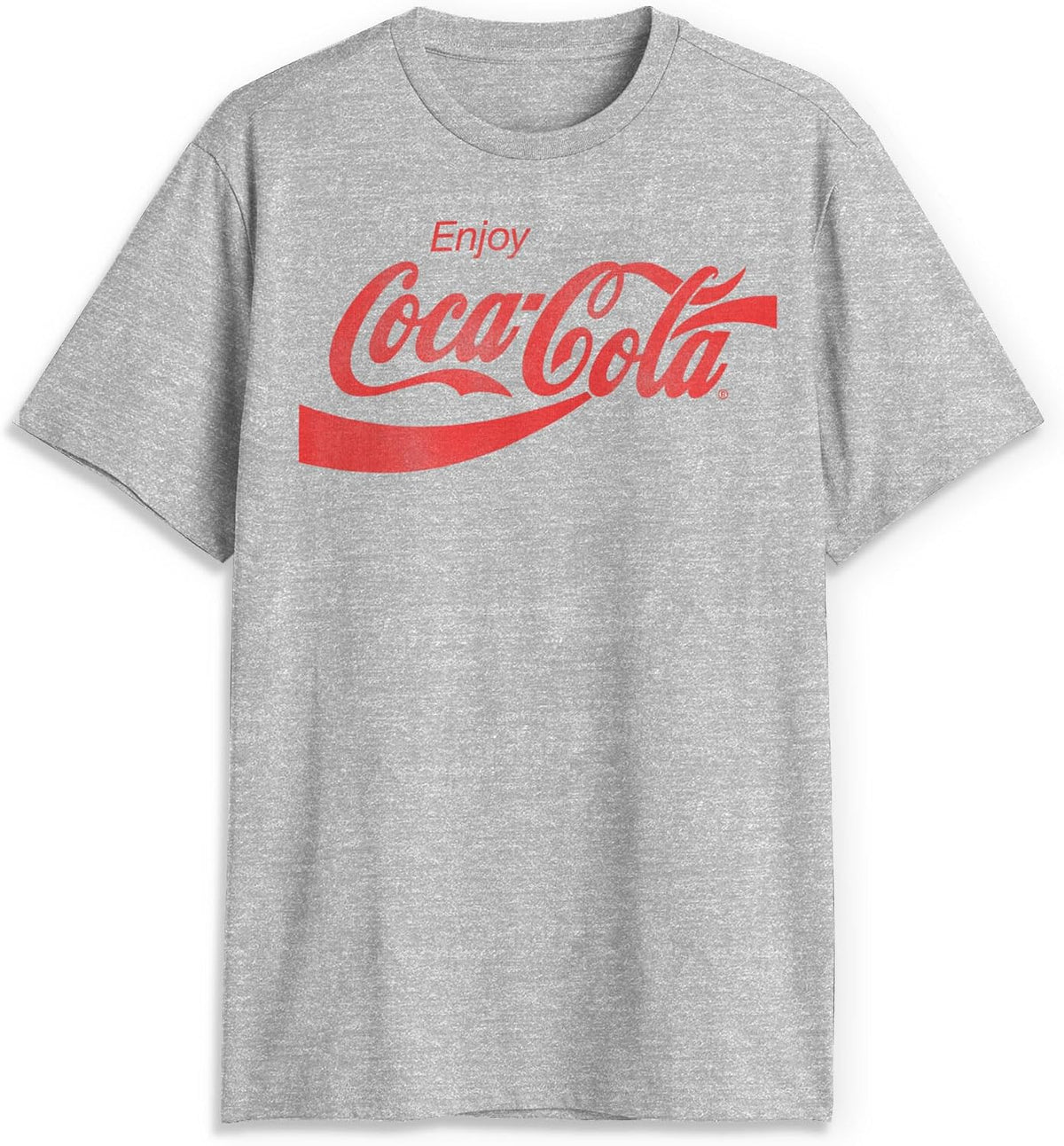 Coca-Cola Men's Eighties Coke Short Sleeve T-Shirt - Athletic Heather