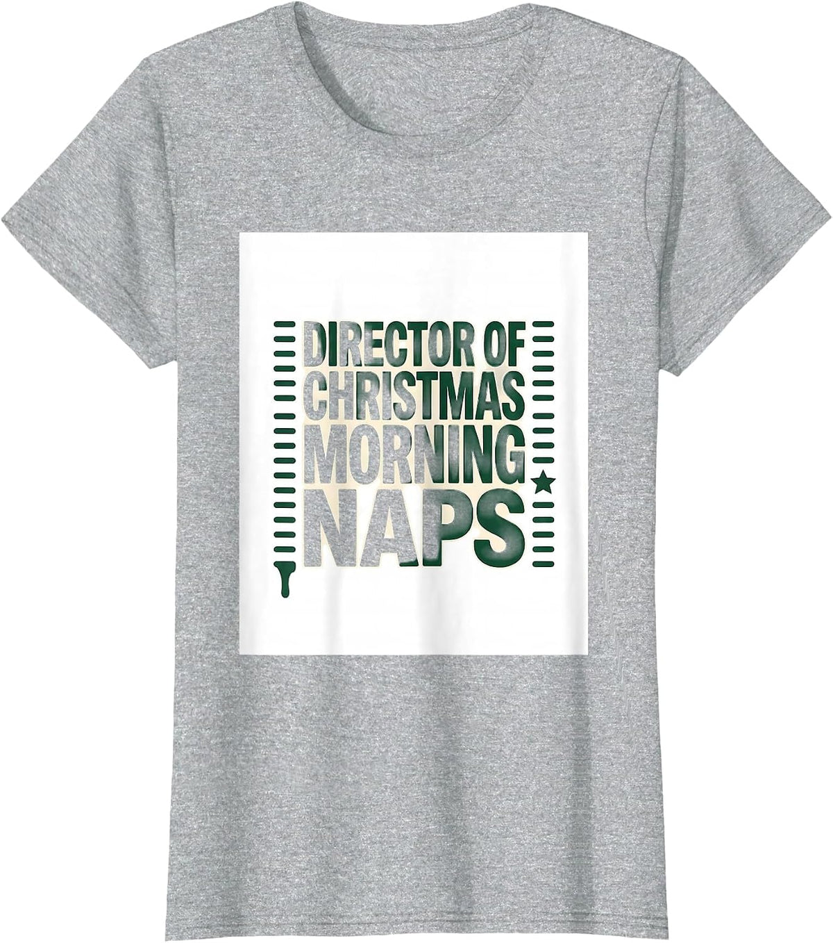 Director Of Christmas Morning Naps Funny Sloth Lover Gift T-Shirt - Heather Grey
