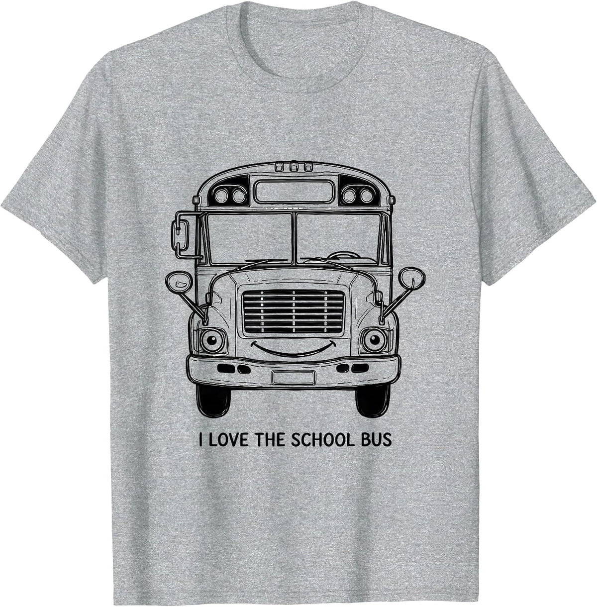 Men's I Love The School Bus Funny School Bus Driver Costume T-Shirt - Heather Grey
