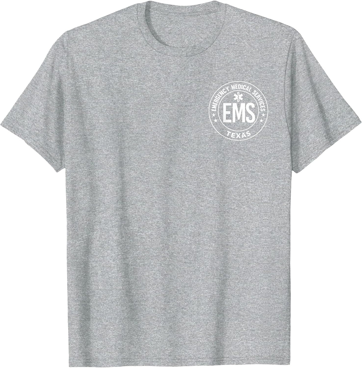 Texas EMS Emergency Medical Services EMT T-Shirt - Heather Grey