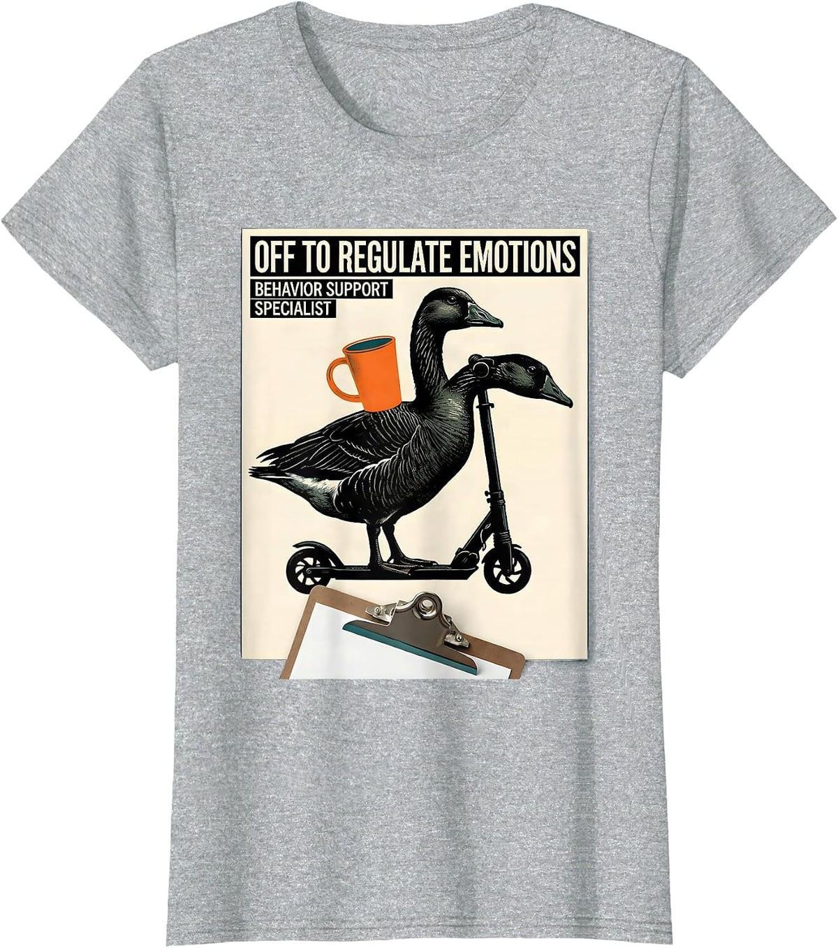 Off to Regulate Emotions — Behavior Support Specialist T-Shirt - Heather Grey