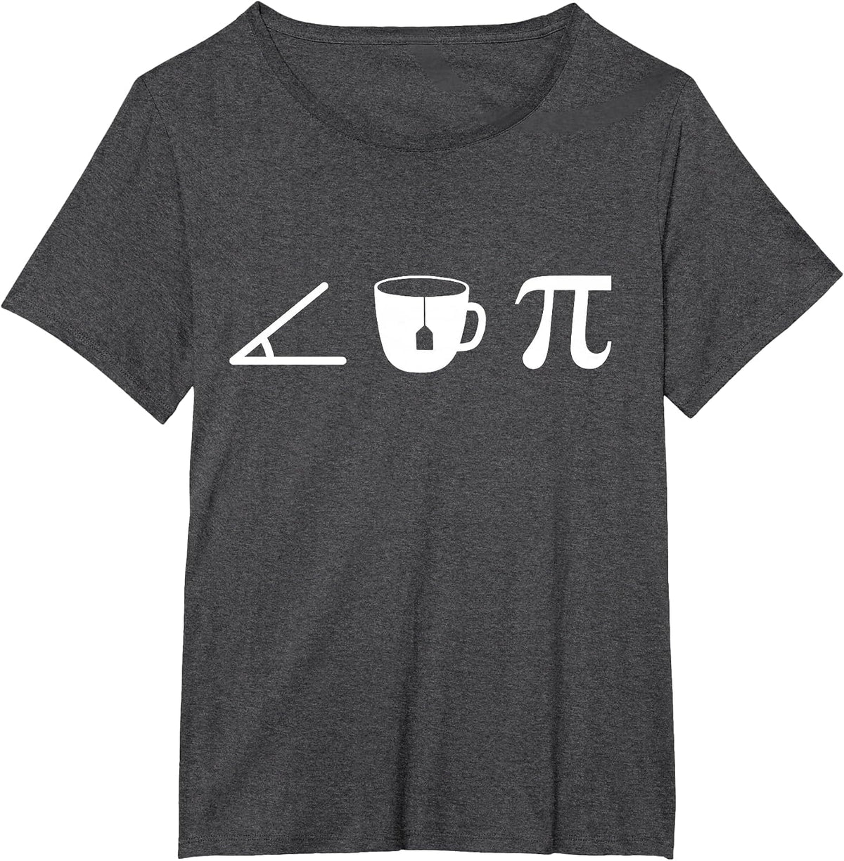 Acute Tea Pi a Funny Math Pun for Cute School Mathematics T-Shirt - Dark Heather Grey