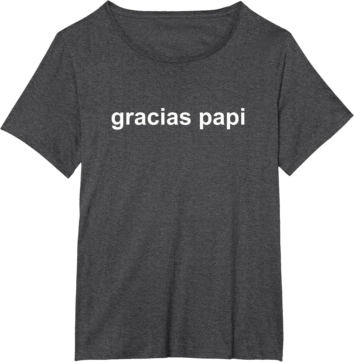 Gracias Papi Zesty Gym Meme Workout Funny T-Shirt - Dark Heather Grey