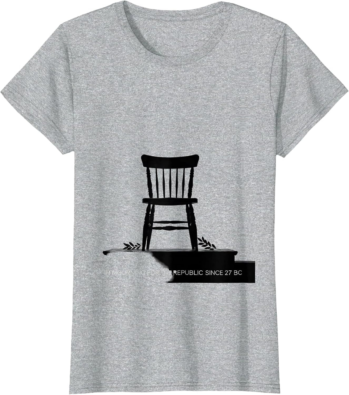 In Mourning For The Republic Since 27 BC History Teacher T-Shirt - Heather Grey