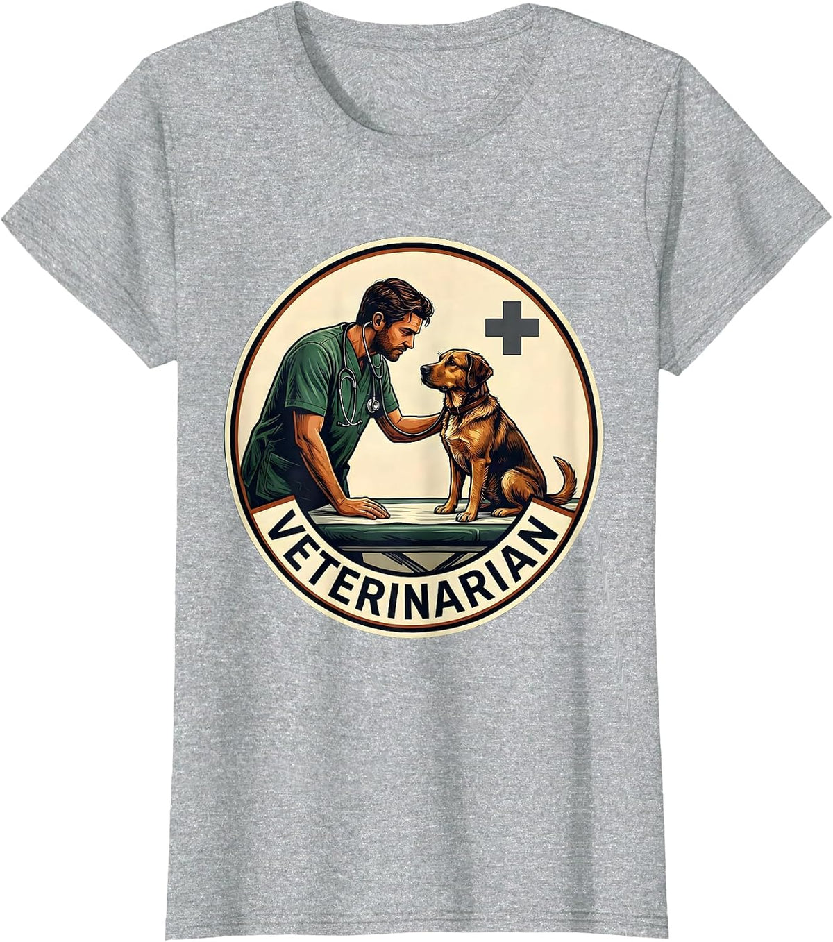 Veterinarian Funny Vet Tech Gift Occupational Pride T-Shirt - Heather Grey