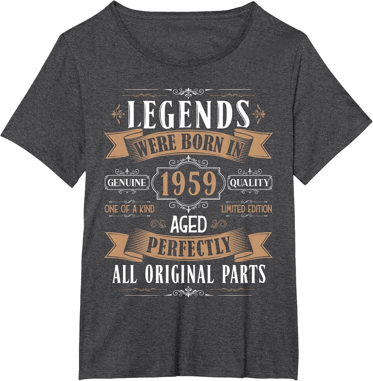 Legends Born in 1959 67th Birthday 67 Years Old Bday Men T-Shirt - Dark Heather Grey
