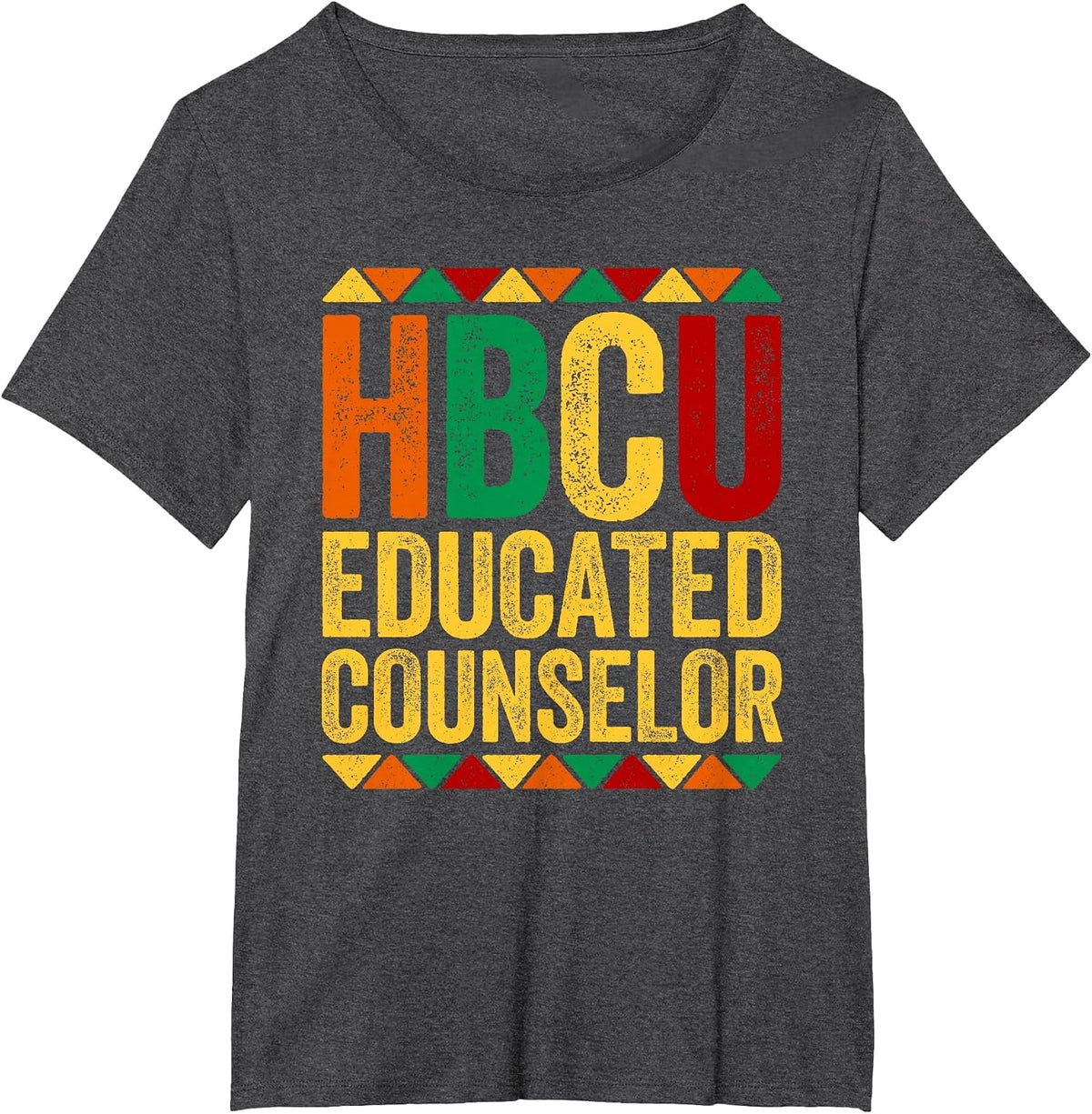 HBCU Educated Counselor Shirt Historical Black History Month T-Shirt - Dark Heather Grey
