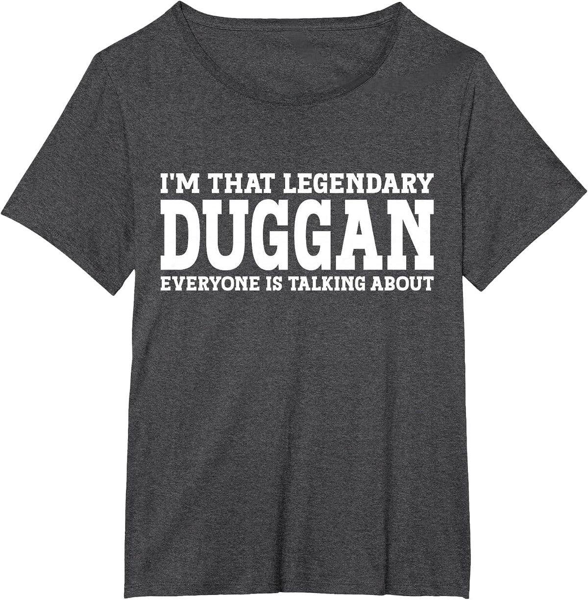 Duggan Surname Funny Team Family Last Name Duggan T-Shirt - Dark Heather Grey