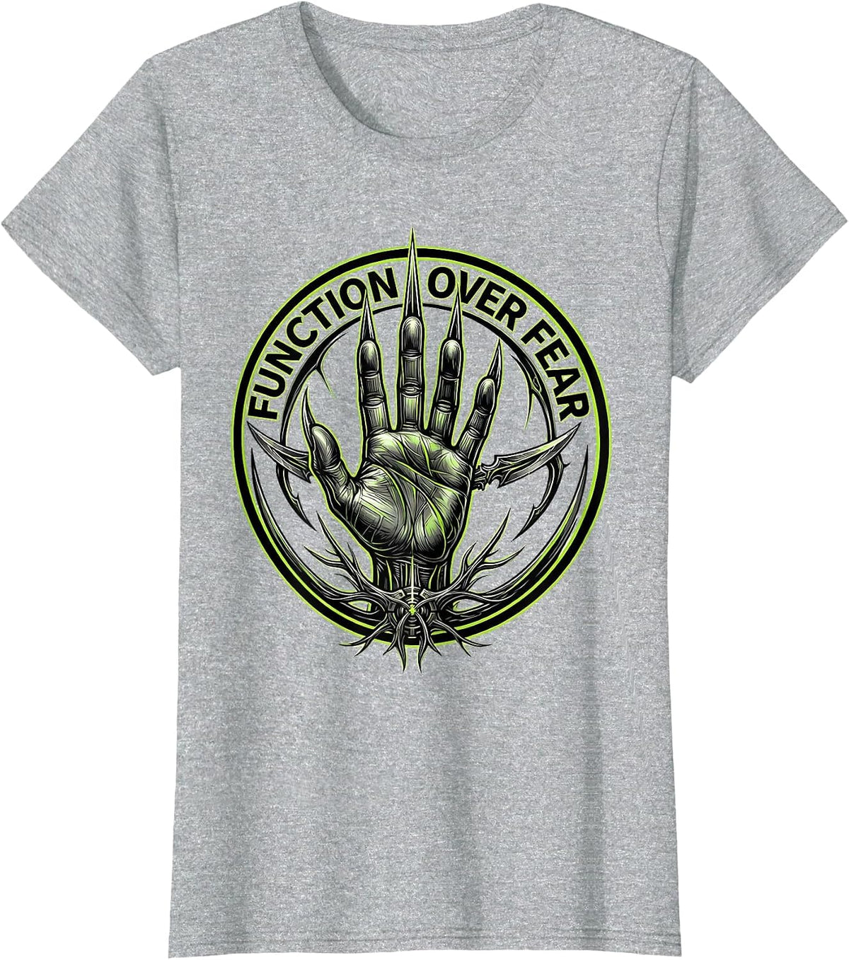 Function Over Fear Occupational Therapy Design T-Shirt - Heather Grey