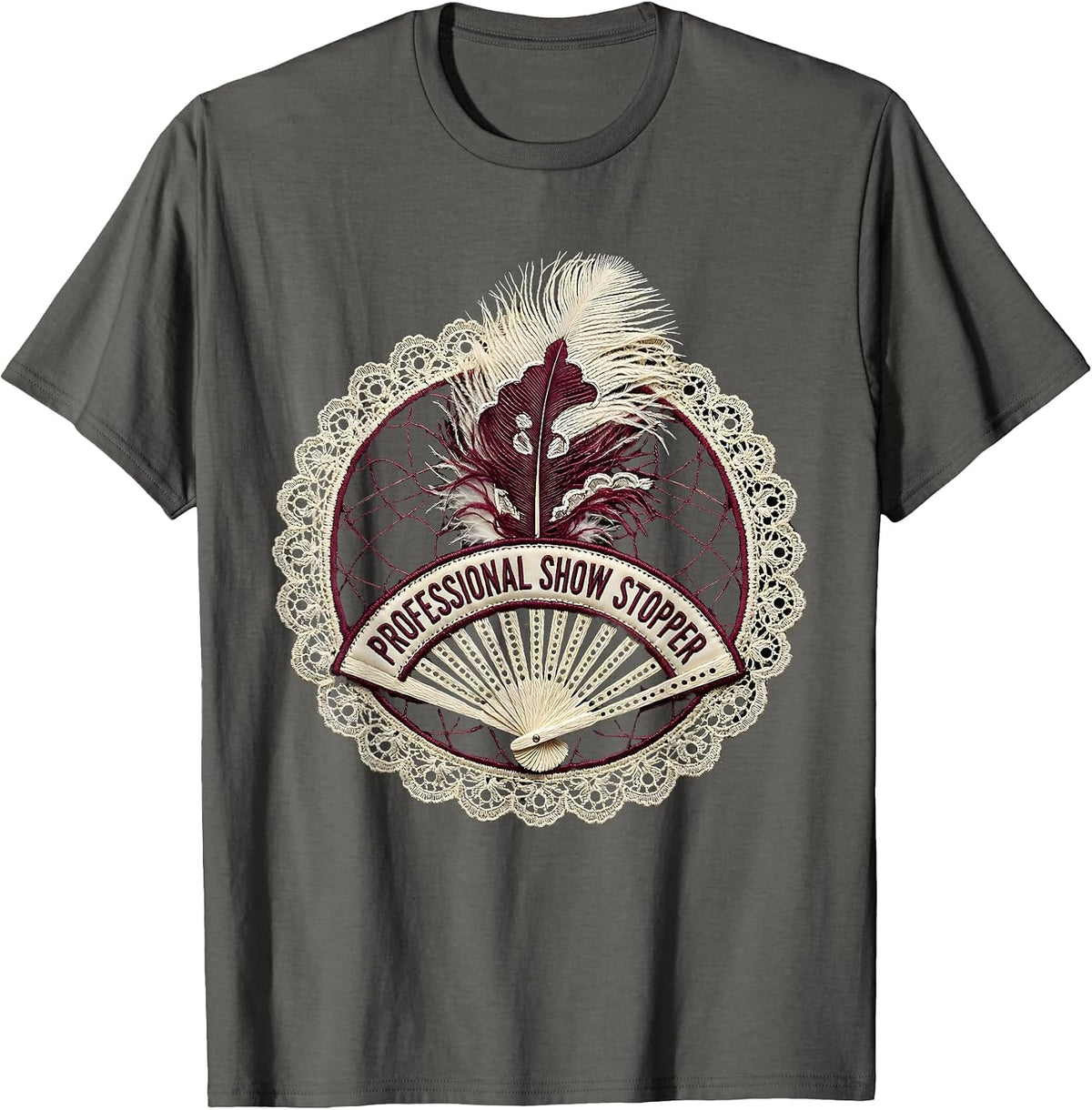 Men's Professional Show Stopper Showgirl Design T-Shirt - Asphalt Grey