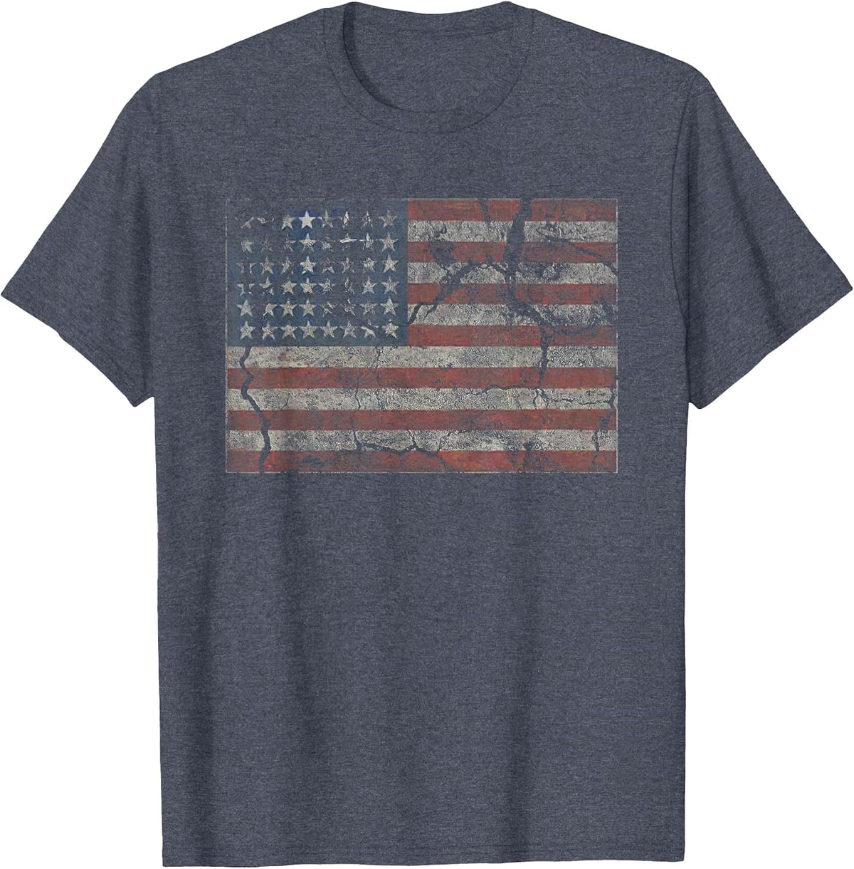 USA Glory Flag America Merica July 4th Old Country Redneck T-Shirt - Heather Blue