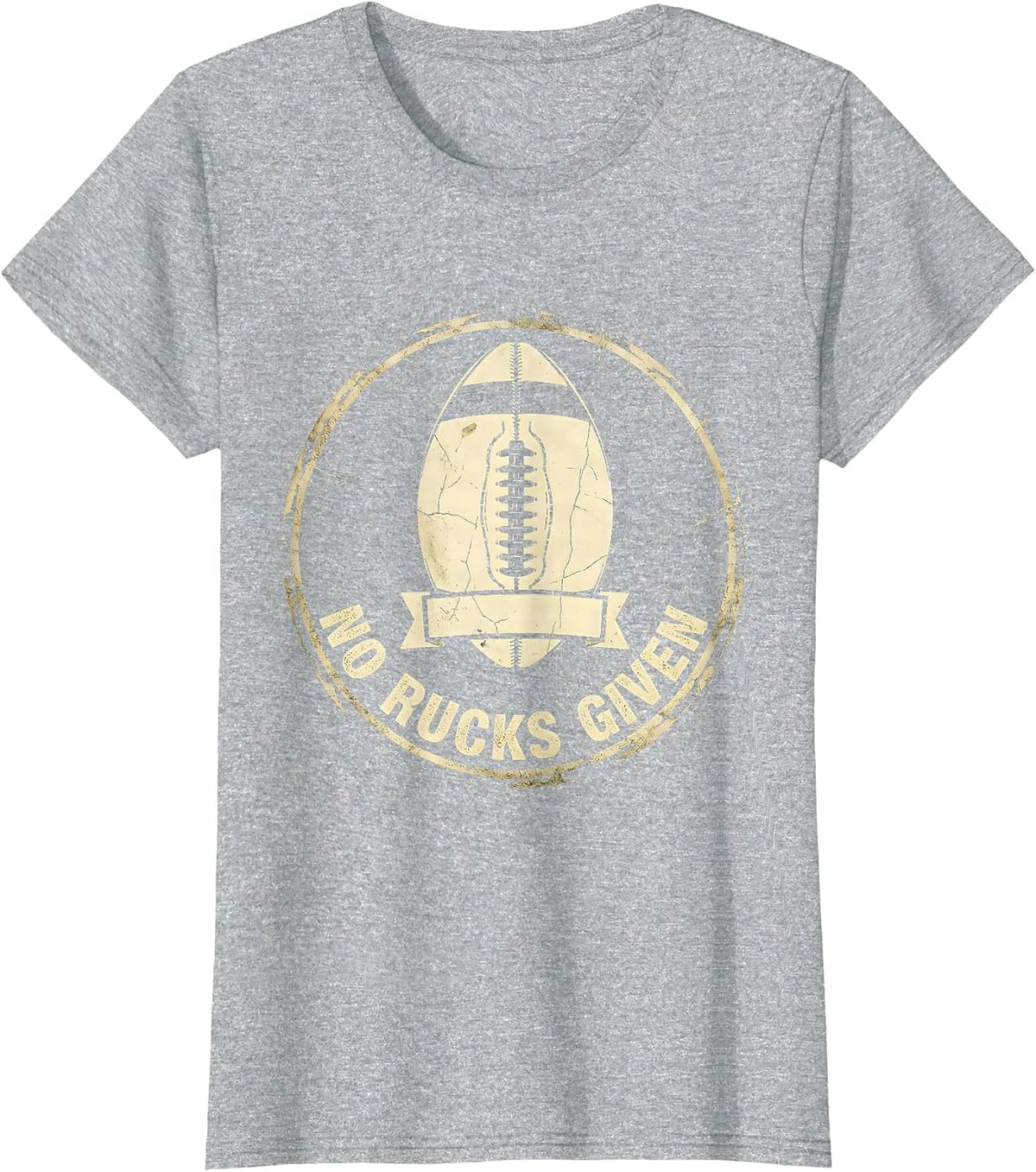 No Rucks Given Funny Rugby Design T-Shirt - Heather Grey