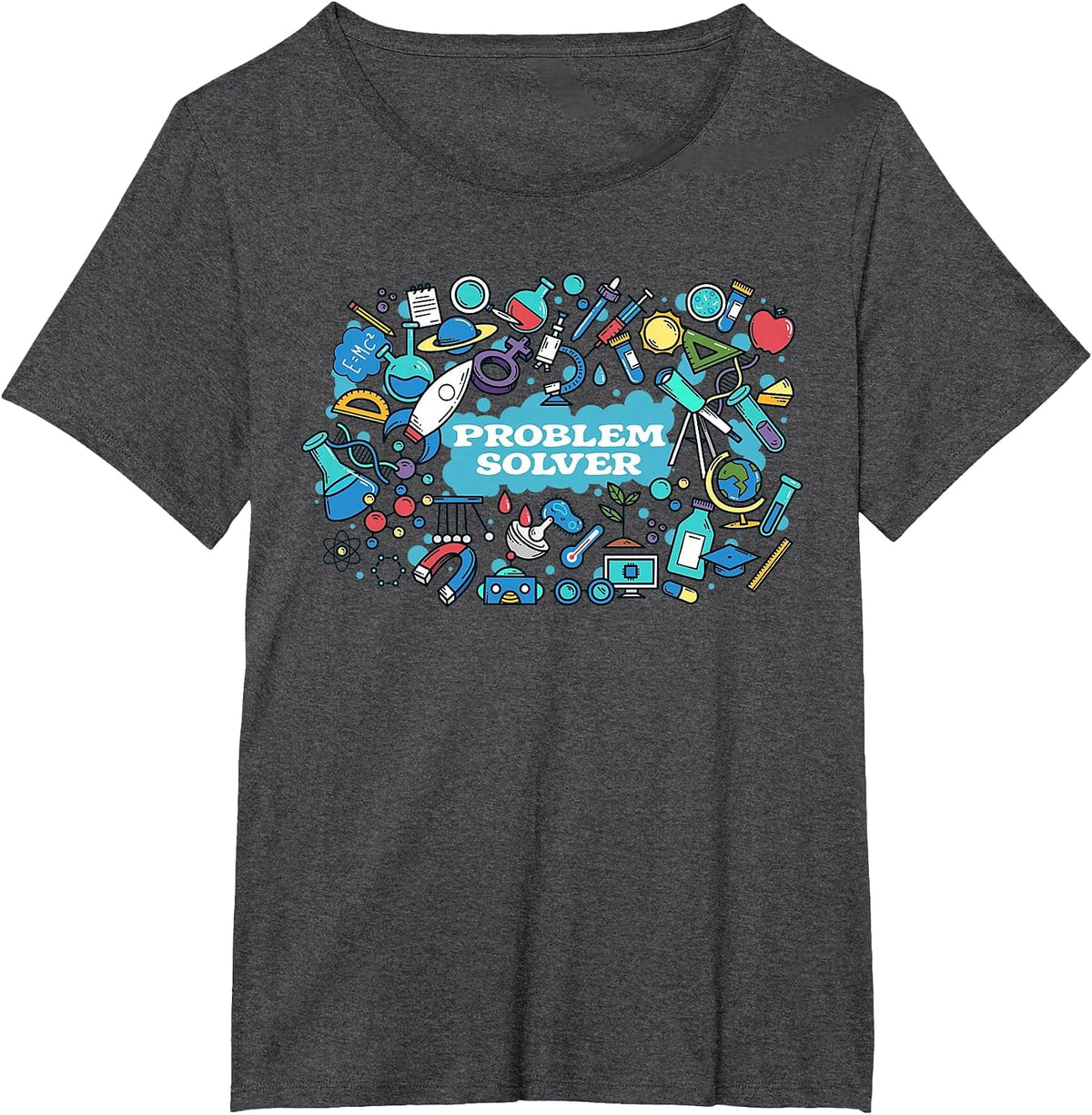 Problem Solver Troubleshooter Solution Finder Engineer T-Shirt - Dark Heather Grey